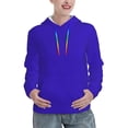 thumbnail image 1 of Honeii Darkblue Pattern Womens Oversized Hoodies Long Sleeve Sweatshirts Pullover Fall Outfits with Pocket-X-Large, 1 of 7