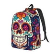 thumbnail image 1 of Honeii Dead Day Party Print Canvas Backpack for School & Outdoor,Laptop Excursion Backpack,Notebook School Bookbag For Men Women,for Work, Travel, and Everyday Use-Small, 1 of 5