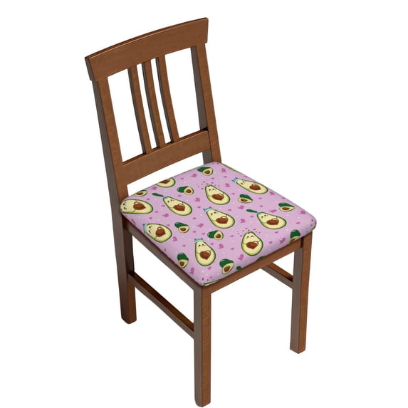 Honeii Different Avocados Print Square Cushion Cover with Elastic Band & Ties,Sofa Cushion Covers,Furniture Protector for Living Room,Washable Sofa Seat Slipcover-Two Pieces