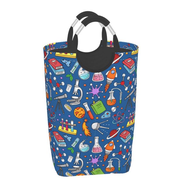 Honeii Different Chemical Things Print Laundry Hamper Collapsible