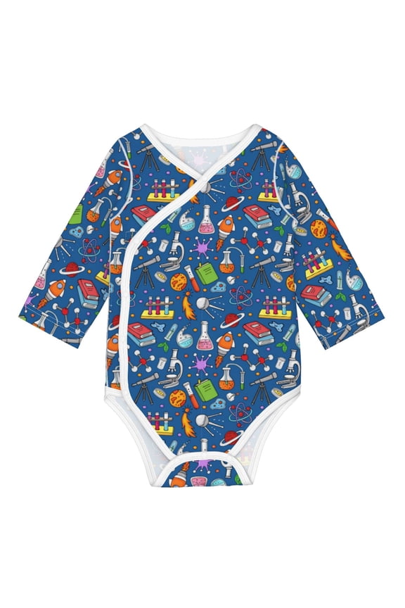 Different Chemical Things for Baby Long Sleeve Bodysuits One-piece 100% Organic Cotton for Infant Baby Boys and Grils, Unisex-3 Months
