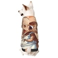 thumbnail image 1 of Honeii Dinosaur Baking Delight Print Small Dog Hoodies Pet Hooded Sweatshirts Fall Winter Puppy Cat Sweaters Warm Clothes for Small Dogs Outfits Costume-Large, 1 of 7