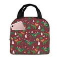 thumbnail image 1 of Honeii Dinosaur Christmas Print Lunch Bag Women, Lunch Box Lunch Bag for Women Adult Men, Small Leakproof Cute Lunch Tote Large Capacity Reusable, 1 of 8