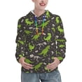 thumbnail image 1 of Honeii Dinosaur Skeleton Pattern Womens Oversized Hoodies Long Sleeve Sweatshirts Pullover Fall Outfits with Pocket-XX-Large, 1 of 7