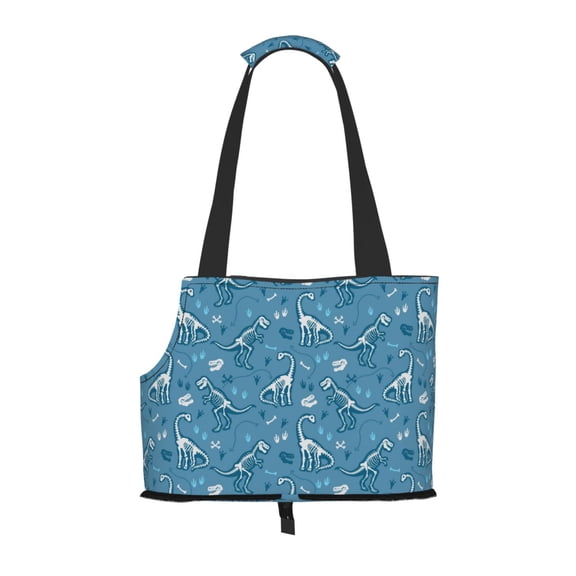 Honeii Dinosaur Skull Pattern Pet Carrier Bag for Puppy,Cat Small Dog Carrier Handbag,Pets Tote Purse Picnic Travel Outdoor