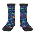 thumbnail image 1 of Honeii Dinosaurs Adventure Print Children's Colorful Socks,Unisex Kids and Toddlers' Cushioned Sock,Kids Athletic Crew Socks,for Everyday Wear and Sports, 1 of 5