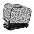 thumbnail image 1 of Honeii Disco Ball Cherry With Bow Print 2 slice Toaster Cover, Two Slice Toaster Dust-proof Cover For Kitchen Small Appliance and Fingerprint Protection, 1 of 7