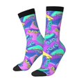 thumbnail image 1 of Honeii Disco Roller Skates Print Adult Socks,Crew Socks,Casual Calf Socks,Daily Wear Socks for Men & Women, Perfect for Sports, Casual and Everyday Use, 1 of 6