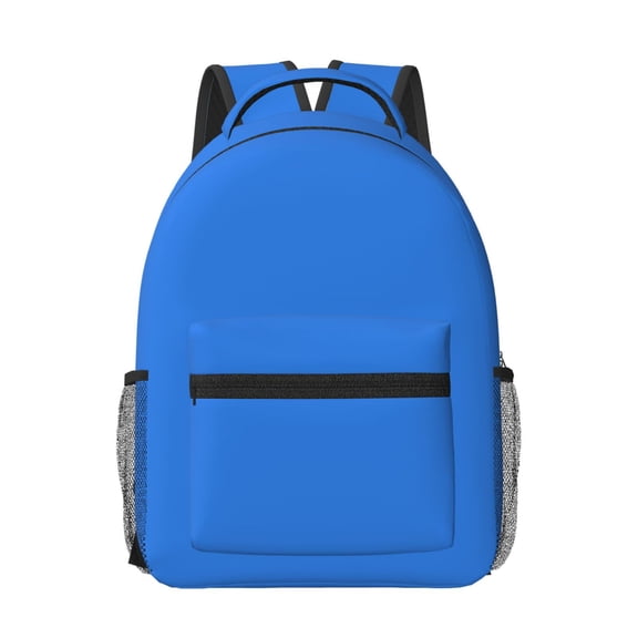 Honeii Dodgerblue Print Backpack for School,15.6 inch Laptop Back Pack for High School and College Students, Waterproof Computer Bookbag-One Size