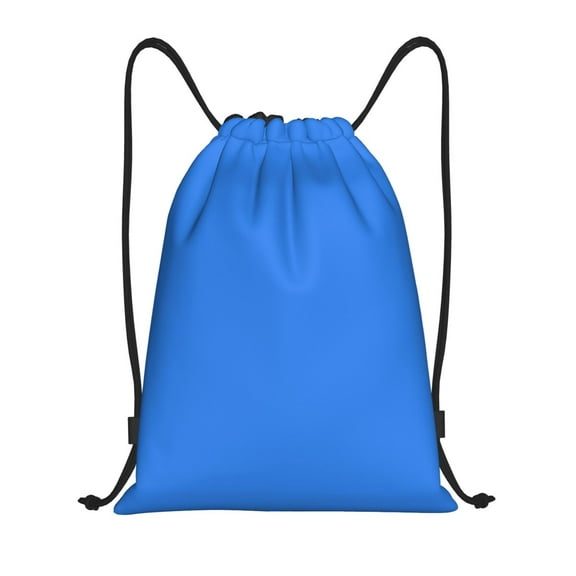 Honeii Dodgerblue Print Drawstring Backpack,Drawstring Bags String Backpack Gym Cinch Sack Backpack Sport Bag Draw-Small