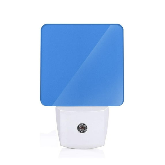 Honeii Dodgerblue Print LED Night Light with Light Sensor, Night Lights Plug Into Wall,Ideal for Bedrooms and Hallways-US