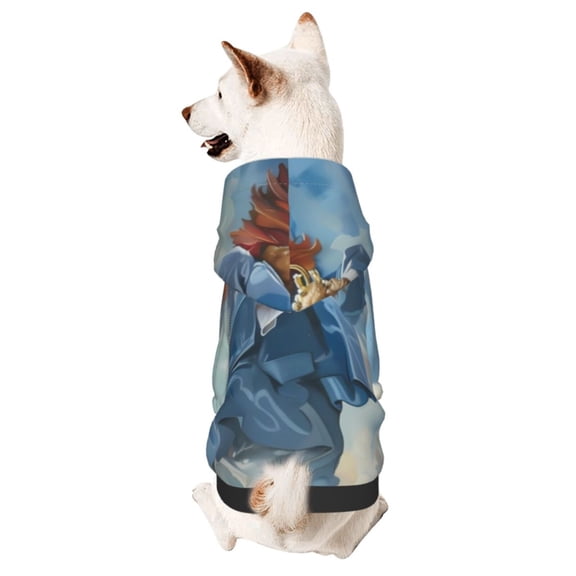 Honeii Dog Angel Ascension Print Small Dog Hoodies Pet Hooded Sweatshirts Fall Winter Puppy Cat Sweaters Warm Clothes for Small Dogs Outfits Costume-X-Large