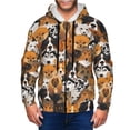 thumbnail image 1 of Honeii Dogs Different Breeds Print Hoodies for Men, Pullover & Full Zip, Breathable Zip up Hoodie, Sweatshirt-Small, 1 of 5
