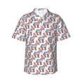 thumbnail image 1 of Honeii Donkey Print Men’s Hawaiian Shirt,Classic Button-Down Short Sleeve Shirt, for Beach, Vacation, and Outdoor Activities,Large, 1 of 7