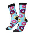 thumbnail image 1 of Honeii Donuts Print Adult Socks,Crew Socks,Casual Calf Socks,Daily Wear Socks for Men & Women, Perfect for Sports, Casual and Everyday Use, 1 of 6