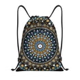 thumbnail image 1 of Honeii Dot Mandala Print Drawstring Backpack,Drawstring Bags String Backpack Gym Cinch Sack Backpack Sport Bag Draw-Small, 1 of 6