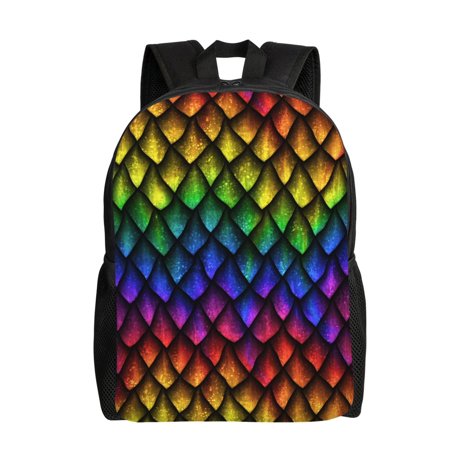 Honeii Dragon Scales Print Laptop Backpack for Work, College, Travel ...