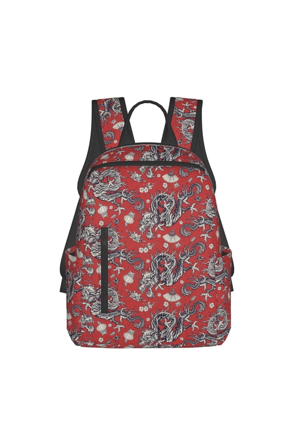 Dragons2 Print Lightweight Backpacks,Carry on Backpack,Durable Backpack for School, Work & Travel