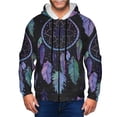 thumbnail image 1 of Honeii Dreamcatcher With Colorful Feathers Print Hoodies for Men, Pullover & Full Zip, Breathable Zip up Hoodie, Sweatshirt-Medium, 1 of 5
