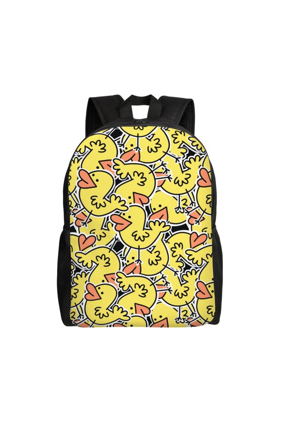 Ducks Print Laptop Backpack for Work, College, Travel, Daily Backpacks for Men Women, Sport Rucksack,Computer Bag