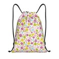 Honeii Easter Egg Print Drawstring Backpack,Drawstring Bags String