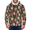 thumbnail image 1 of Honeii Edgehog and Mushrooms Print Hoodies for Men, Pullover & Full Zip, Breathable Zip up Hoodie, Sweatshirt-3X-Large, 1 of 5
