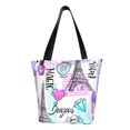 thumbnail image 1 of Honeii Eiffel Tower and Hearts Print Women Top Handle Satchel Handbags,Fashion Handbag,Messenger Tote Bag Purse for Women,Shoulder Bag Handbag for Travel, Work, 1 of 6