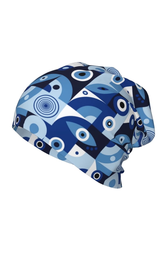 Evil Eye Print Kids Knit Beanie Watch Hat ,Knit Cap for Boys and Girls