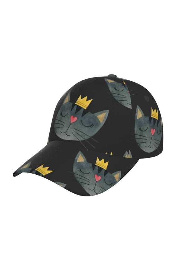 Faces Of The Cat Print Hat, Women's Baseball Hat Unisex Fit, Baseball Cap,Adjustable One Size