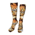 thumbnail image 1 of Honeii Fall Farmhouse Pumpkins Print Calf Socks Sports Socks Seamless Toe, Trouser Socks,Knee High Long Socks for Women and Men-One Size, 1 of 8