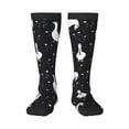 thumbnail image 1 of Honeii Fashionable Goose Print Long Socks,Novelty Design Socks Gift for Men and Women,Crew Socks,Calf Socks, 1 of 6