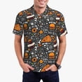 thumbnail image 1 of Honeii Fastfood 1 Print Polo Shirt, A Classic Short-Sleeved, Button-Down Golf Shirt for Men,Mens Polo Shirts Short Sleeve-Small, 1 of 6