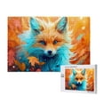 thumbnail image 1 of Honeii Fiery Red Maple Leaf Fox Pattern 1000 Piece Puzzles for Adults, Jigsaw Puzzles, 1 of 9