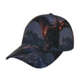 thumbnail image 1 of Honeii Fire Breathing Dragon Twilight Print Hat, Women's Baseball Hat Unisex Fit, Baseball Cap,Adjustable One Size, 1 of 6