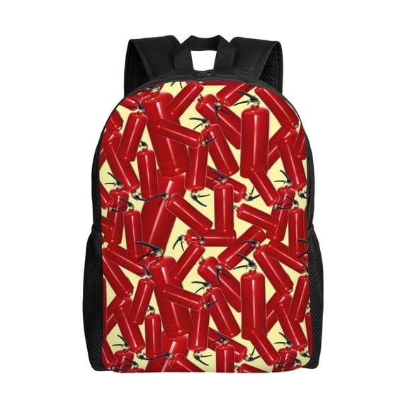 Honeii Fire Extinguisher Print Laptop Backpack for Work, College, Travel, Daily Backpacks for Men Women, Sport Rucksack,Computer Bag