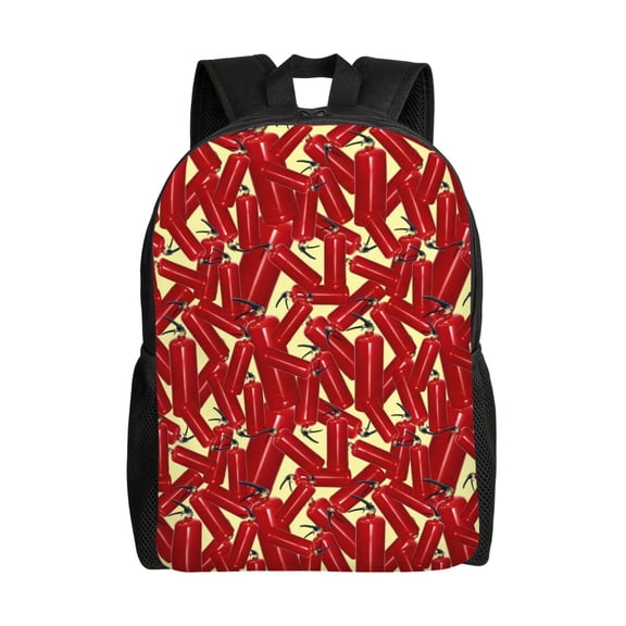 Honeii Fire Extinguisher Print Laptop Backpack for Work, College, Travel, Daily Backpacks for Men Women, Sport Rucksack,Computer Bag