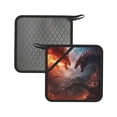 thumbnail image 1 of Honeii Fire Sky Dragon for Silicone Trivets for Hot Pots and Pans -Trivet Mat - Heat Resistant Silicone Trivet - Hot Plate Mats, 1 of 8