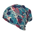 thumbnail image 1 of Honeii Fish In The Wave Print Kids Knit Beanie Watch Hat ,Knit Cap for Boys and Girls, 1 of 7