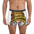 thumbnail image 1 of Honeii Fishing Gnome Fisherman Print Mens Boxer Briefs Breathable,Boxer Brief for Men, Moisture-Wicking Underwear-Large, 1 of 5