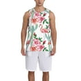 thumbnail image 1 of Honeii Flamingo Flower print basktball shirt for men and women, Unisex basketball jersey for Theme party-Small, 1 of 6