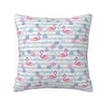 thumbnail image 1 of Honeii Flamingo and Pineapple Print Throw Pillow, Square Decorative Pillow Forms Soft Fluffy Plump Pillow Decorative Pillow Inserts,Couch Pillows-18"x18", 1 of 7
