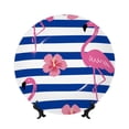thumbnail image 1 of Honeii Flamingo Print Elegant Bone China Decorative Plate, Porcelain Plate,Art Crafts,Ceramic Ornaments for Home Office Wall Decor-8in, 1 of 6