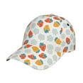 thumbnail image 1 of Honeii Floral Strawberr Print Hat, Women's Baseball Hat Unisex Fit, Baseball Cap,Adjustable One Size, 1 of 6