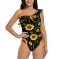 thumbnail image 1 of Honeii Flower (2) for women's one-piece swimsuit featuring a chic one-shoulder design experience elegance and style in the water-XX-Large, 1 of 6