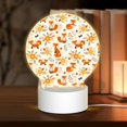 thumbnail image 1 of Honeii Flower Fox Print Acrylic LED Night Lamp,Round Touch-Control Night Light with 3 Lighting Modes,for Bedrooms, Living Rooms, and Gifting, 1 of 3