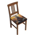 thumbnail image 1 of Honeii Flower Meditating Rabbit Print Square Cushion Cover with Elastic Band & Ties,Sofa Cushion Covers,Furniture Protector for Living Room,Washable Sofa Seat Slipcover-Four Pieces, 1 of 7