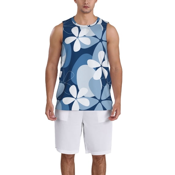 Honeii Flower print basktball shirt for men and women, Unisex basketball jersey for Theme party-Medium