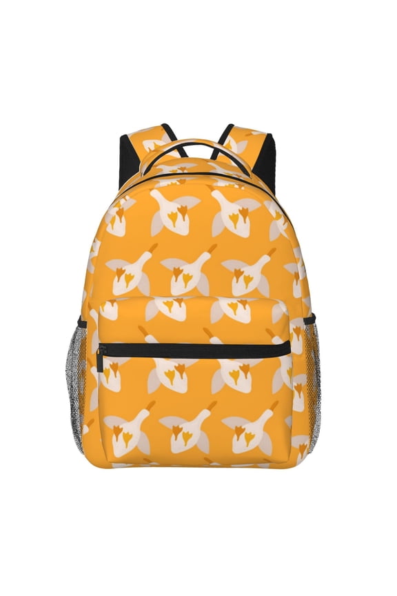 Flying Ducks Print Backpack for Both Men and Women, Basic Bookbag for College, Work, or Travel,Rucksack Computer Bag-One Size