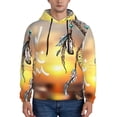 thumbnail image 1 of Honeii Follow Your Dream Dreamcatcher Pattern Mens Hoodies Men's Loose Sleeve Sweatshirt,Pullover Hooded Sweatshirt for Men,Essentials Hoodie-Large, 1 of 7