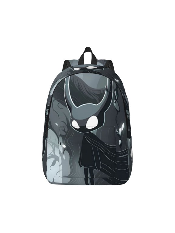 Forest Black Ghost Warrior Print Canvas College Laptop Backpack, Durable Rucksack Travel Notebook Bag School Backpack Book Bag for Men Women-Medium